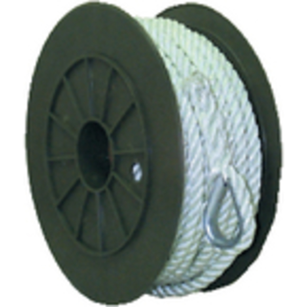 Seachoice 3-Strand Twisted Nylon Anchor Line - White, 1/2" x 100' 40731